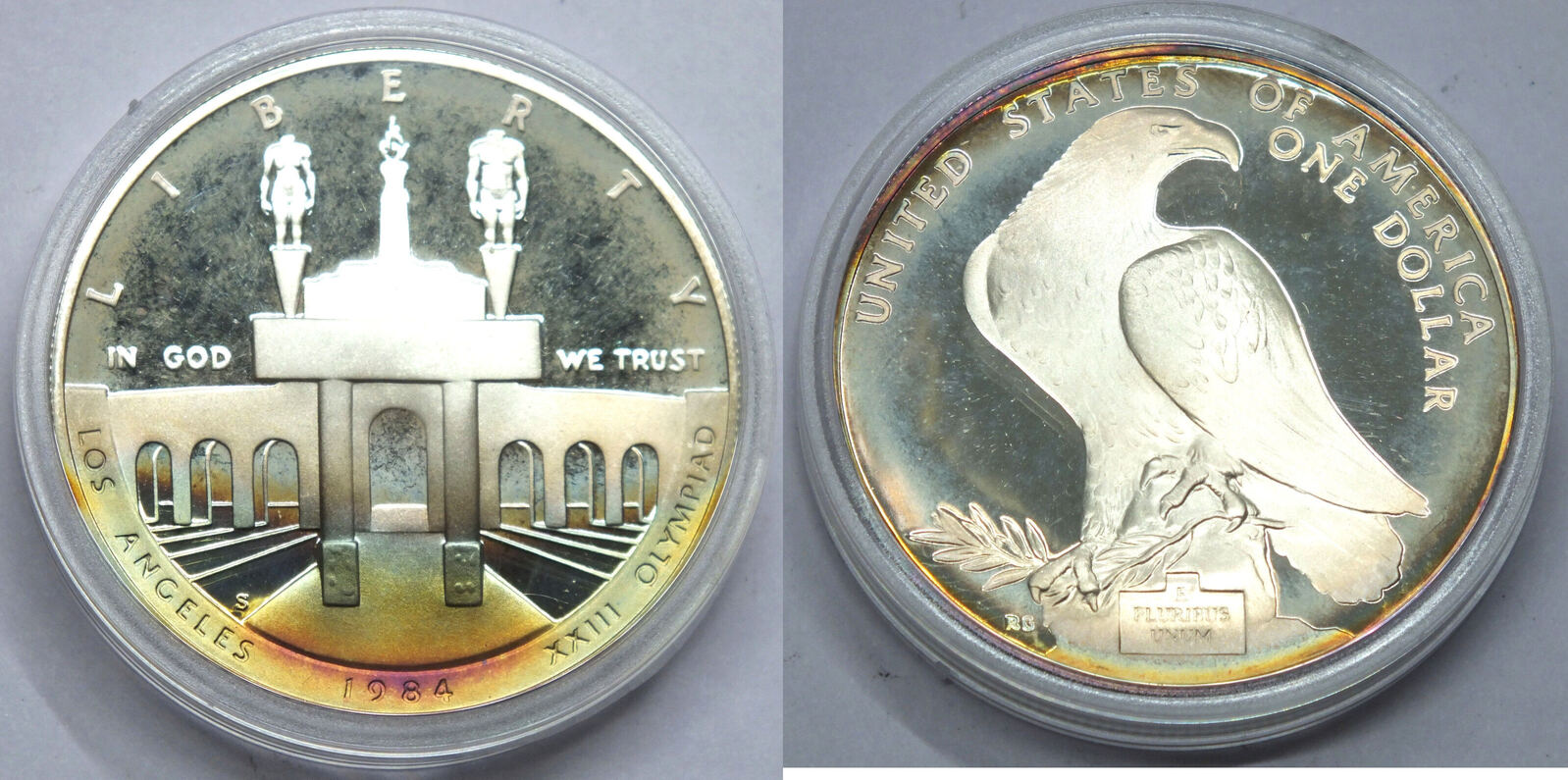 Usa Dollar 1984 Los Angeles Xxiii Olympiad Olympics Silver Us Mint Coin A334 Ma Shops