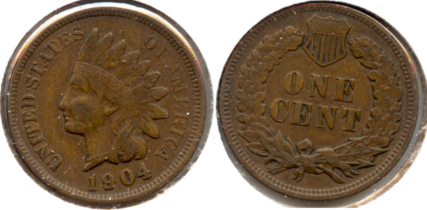 USA Indian Head Cent 1904 Penny - MB847 | MA-Shops