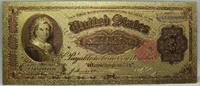 US Paper Money 1891 $ 1 Martha Washington Silver Certificate Novelty 24K Gold Foil Note 6 GFN01