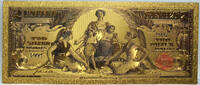 US Paper Money $2 Silver 1896 Educational  Certificate Novelty 24K Gold Plated Note 6 GFN07