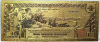 USA Banknoten $1 Silver Certificate Educational Novelty 24K Gold Plated Note 6 GFN02 -