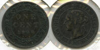 Kanada Cent 1900-H Canada One Large Penny - Queen Victoria - G460 -
