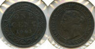 Kanada Cent Canada One Large Penny - Queen Victoria - G461 -