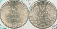 Europa 100 Schillings Austria Winter Olympies Innsbruck Silver -KR487 -