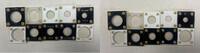 Publications & Supplies 10 Misc Used Capital Holders Different Types Of Coins Black&White - KR765 -