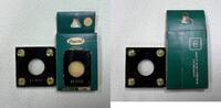 Publications & Supplies $3 Gold Lot Of 2 Capital Plastic Holders For Coins - KR778 -