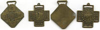 Exonumia Spanish American War Veterans Medals Badge Lot of (2) - H508 -