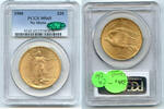 USA $20 Saint Gaudens Double Eagle 1908 PCGS & CAC MS65 Certified No Motto - CA06