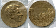 Exonumia Medal Ronald Reagan Presidential Art Round United States Mint Treasury - B435 -