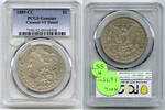 USA Dollar 1889-CC Morgan Silver  PCGS Genuine Cleaned VF Detail Carson City - H557