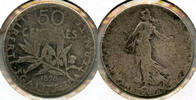 Europa 1898 France France Coin 50 Centimes - French Liberte Egalite Fraternite - CC789 -