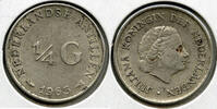 Europa 1/4 Gulden Netherlands Antilles Silver Coin Juliana - E218 -