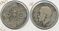 Europa One Florin Great Britain Silver Coin - George V - SS134 -