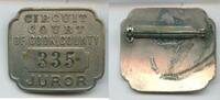Sonstiges Vintage Circuit Court Of Cook County 335 Juror Badge Pin - SS287 -