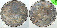 Weltmünzen Rupee India One Coin - Toning Toned - King George VI - J781 -