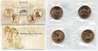 Exonumia Bronze First Spouse Four-Medal Set U.S. Mint - J831 -