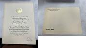 Sonstiges Ronald Reagan Presidential Inauguration Invitation W/ Envelope - SS622 -