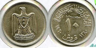 Weltmünzen 10 Piastres Egypt Silver Coin - K249 -
