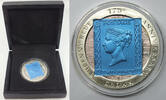 Weltmünzen 1 Crown Ascension Island Tupenny Blue Silver Coin - Pobjoy Mint - K475 -
