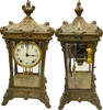 Sonstiges Bronze Art Nouveau American Ansonia Gilt Mantle Clock - ST466 -