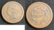 USA Large Cent Braided Hair Penny -Average Circulated- BC31 -