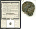 Antike Widows Mite Ancient Coin Genuine w/ Folder + COA Certificate - L236 -