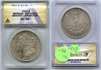 USA Dollar Morgan Silver ANACS AU 50 Detached Obverse Lamination - L372 -