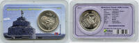 Weltmünzen Mongolian Silver 1000 Togrog Coin + Littleton Holder Genghis Khan - L390 -
