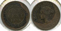 Kanada Cent 1876-H Canada One Large Penny - Queen Victoria - G462 -