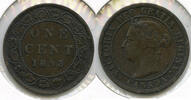 Kanada Cent Canada One Large Penny - Queen Victoria - G464 -