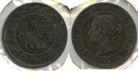Kanada Cent 1882-H Canada One Large Penny - Queen Victoria - G459 -