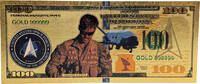 USA Banknoten Space Force United States USSF Military 24K Gold Foil Plated Note Bill XX105 -