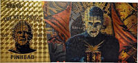 USA Banknoten Hellraiser Pinhead Horror Monsters $100 Note Novelty 24K Gold Plated Bill XX108 -