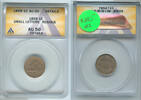 USA Cent Flying Eagle Small Letters ANACS AU50 Details Certified Coin- RK085 -