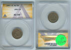 USA Indian Head Cent Penny ANACS AU50 Certified Coin - RK089 -