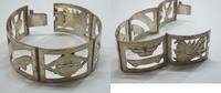 Sonstiges Sterling Aztec Panel Bracelet Silver .925 Mexico Etched Art - P52 -
