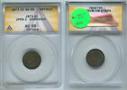 USA Indian Head Cent ANACS AU55 Details Open 3 Corroded Certified Coin- RK100 -