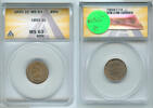 USA Indian Head Cent ANACS MS63 BRN Certified Coin- RK112 -