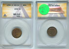 USA Indian Head Cent ANACS MS62 BRN Certified Coin- RK115 -