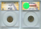 USA Indian Head Cent ANACS MS62 BRN Certified Coin- RK118 -