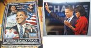 Sonstiges President Barack Obama Blanket + Memorabilia Paperwork Posters - P115 -