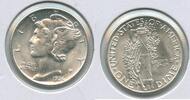 USA Dime 1936-D Mercury Silver Coin - RK212 -
