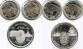 Anlagemünzen Medal Buffalo Indian + Medjugorje Mary Jesus 999 Silver 1 oz Lot Round - G904 -