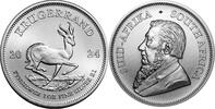 Anlagemünzen Krugerrand 2024 South Africa 1 oz 999 Silver Coin Gem BU Uncirculated - JP686 -
