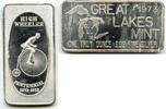 Anlagemünzen Medal High Wheeler Centennial 1873 - 1973 Art Bar 999 Silver 1 oz Ingot - H440 -