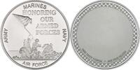 Anlagemünzen Medal USA Armed Forces 999 Silver 1 oz Round Marine Navy Army Air Force Military -