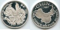 Anlagemünzen Medal China Year of Dragon 999 Silver 1 oz Art Round AMC Mint - SR248 -