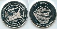Anlagemünzen Medal Nasa 61C Columbia Space Shuttle 999 Silver 1 oz Art Round - SR252 -
