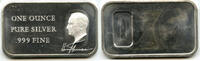 Anlagemünzen Medal President Harry S Truman 999 Silver 1 oz Ingot Bar - H512 -