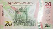 Banknoten 2021 Mexico 20 Veinte Pesos Independence Banknote Currency P-132 Unc - JP415 -
